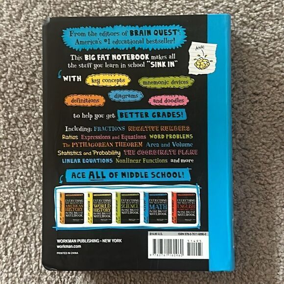 “Everything You Need to Ace Math In One Big Fat Notebook” - Picture 4 of 5